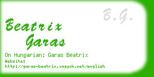 beatrix garas business card